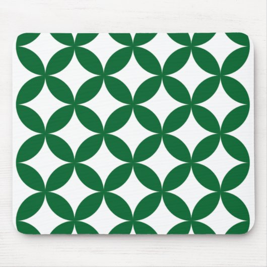 Groene Shippo Patroon Mousepad Muismat (Voorkant)