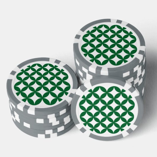 Groene Shippo Poker Chips (Opstapeling)