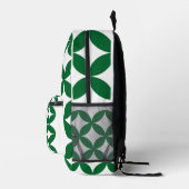 Groene Shippo print rugzak (Rechts)