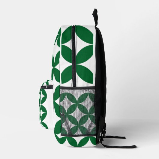 Groene Shippo print rugzak (Rechts)