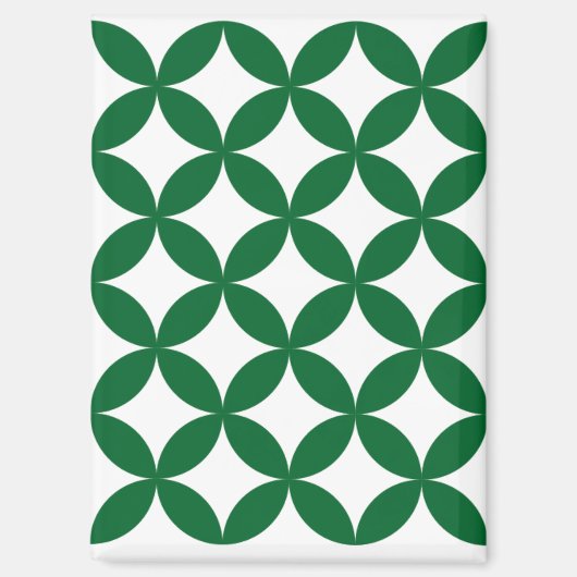 Groene Shippo rechthoek magneet (Voorkant)