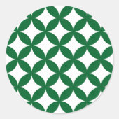 Groene Shippo Ronde Stickers (Voorkant)