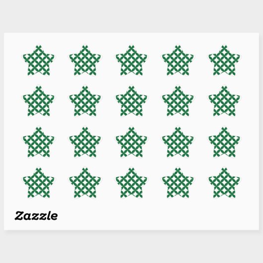 Groene Shippo Star Stickers (Vel)