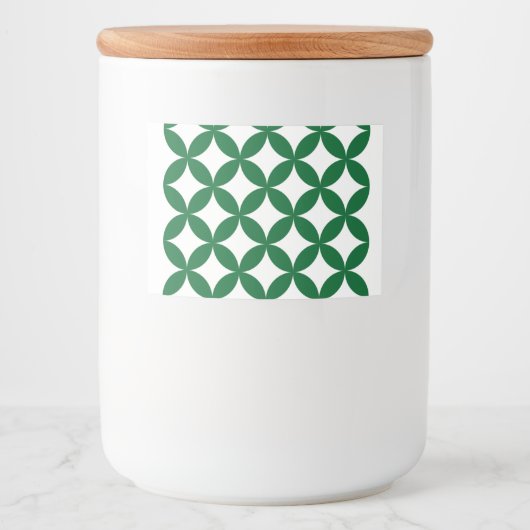 Groene Shippo Voedsel Container Label Voedselcontainer Etiket (Voorkant)