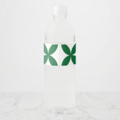Groene Shippo Waterfles Label Etiket (Achterkant)