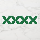 Groene Shippo Waterfles Label Etiket (Enkel label)