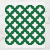 Groene Shippo Wijnafsluitingsetiket Wijn Etiket (Enkel label)