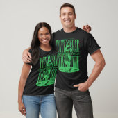 Groene Silhouet Zanger Pop T-shirt (Unisex)