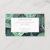 GROENE SILVER GLITTER-VISITEKAARTJE VISITEKAARTJE (Achterkant)