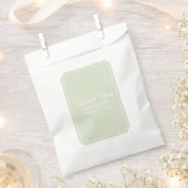 Groene simpply Elegant Wedding Bedankzakje (Geknipt)