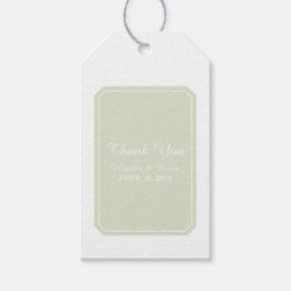 Groene simpply Elegant Wedding Cadeaulabel