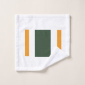 Groene sinaasappel bad handdoek (Wasdoekje)
