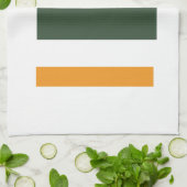 Groene sinaasappel theedoek (Gevouwen)