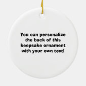 Groene Sinterklaas Classic Kerst Feestdagen Keramisch Ornament (Achterkant)