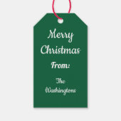 Groene Sinterklaas Kerstcadeau Tags Cadeaulabel (Voorkant)