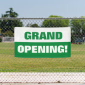 Groene sjabloon grand opening business banner (Insitu)