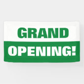 Groene sjabloon grand opening business banner (Horizontaal)