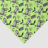 Groene skeletdieren tissuepapier (Detail)