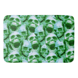 Groene Skulls Badmat