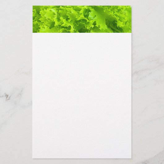 Groene sla briefpapier (Voorkant)