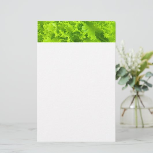 Groene sla briefpapier (Staand voorkant)