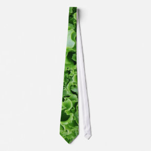 Groene Sla Close Up Uniek Stropdas