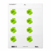 Groene sla etiket (Full Sheet)