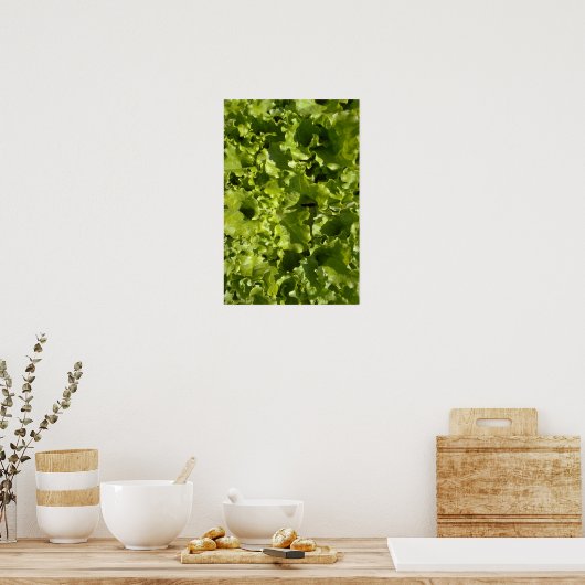 Groene sla poster (Keuken)