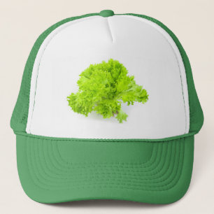 Groene sla trucker pet