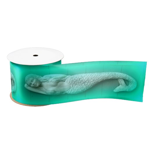 groene slaapmermaïden satijnen lint (Spoel)