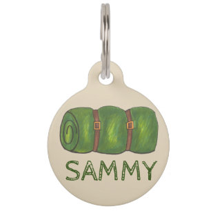 Groene slaapzak Bagroll Camping Hiking Camp Huisdierpenning