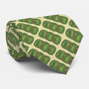 Groene slaapzak, rolkamp, wandelend Stropdas