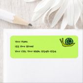 Groene slak retour adres label (Insitu)
