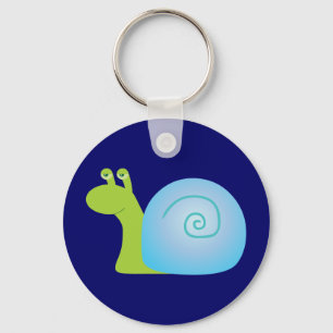 Groene slak sleutelhanger