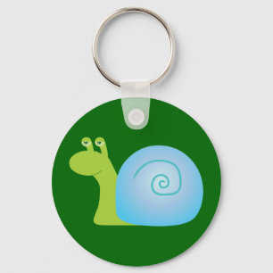 Groene slak sleutelhanger