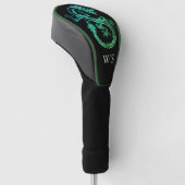 Groene Slang Draak Design | Luxe Golfheadcover (Schuin)