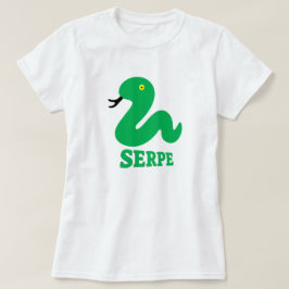 Groene slang en sms-serpe: slang in Galicië T-shirt