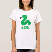 Groene slang en sms-serpe: slang in Galicië T-shirt (Voorkant)