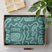 Groene slang geometrisch patroon tissuepapier (Geschenk)