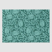 Groene slang geometrisch patroon tissuepapier (Voorkant)