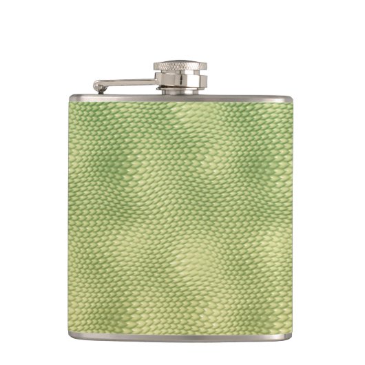 Groene slang Huid-effect Reptiel Wild Heupfles (Voorkant)