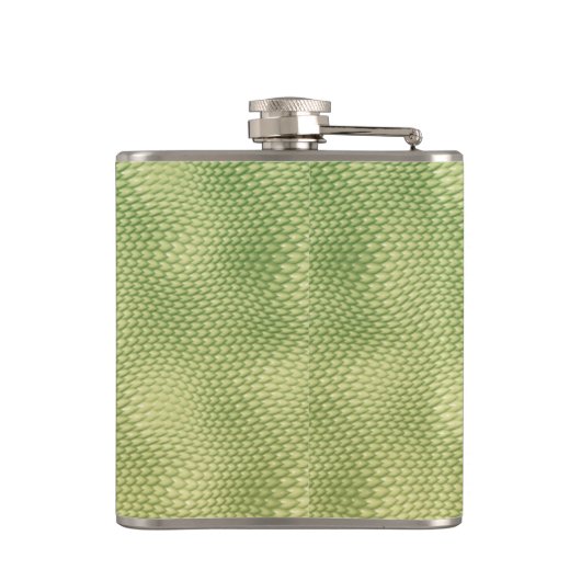 Groene slang Huid-effect Reptiel Wild Heupfles (Achterkant)