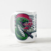 Groene slang koffiemok (Voorkant links)