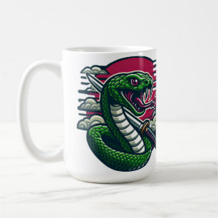 Groene slang koffiemok