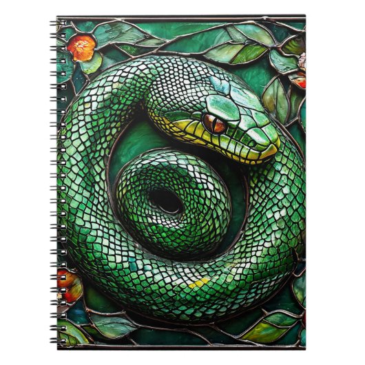 Groene Slang Minimaal Natuur Design Notitieboek (Voorkant)