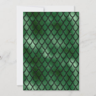 Groene Slang Serpent Reptiel Patroon Bedankkaart