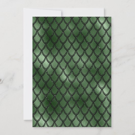 Groene Slang Serpent Reptiel Patroon Kaart (Voorkant)