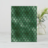 Groene Slang Serpent Reptiel Patroon Kaart (Staand voorkant)