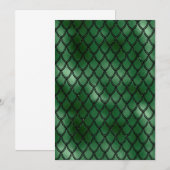Groene Slang Serpent Reptiel Patroon Kaart (Voorkant / Achterkant)