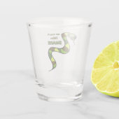 Groene slang shot glas (Achterkant)